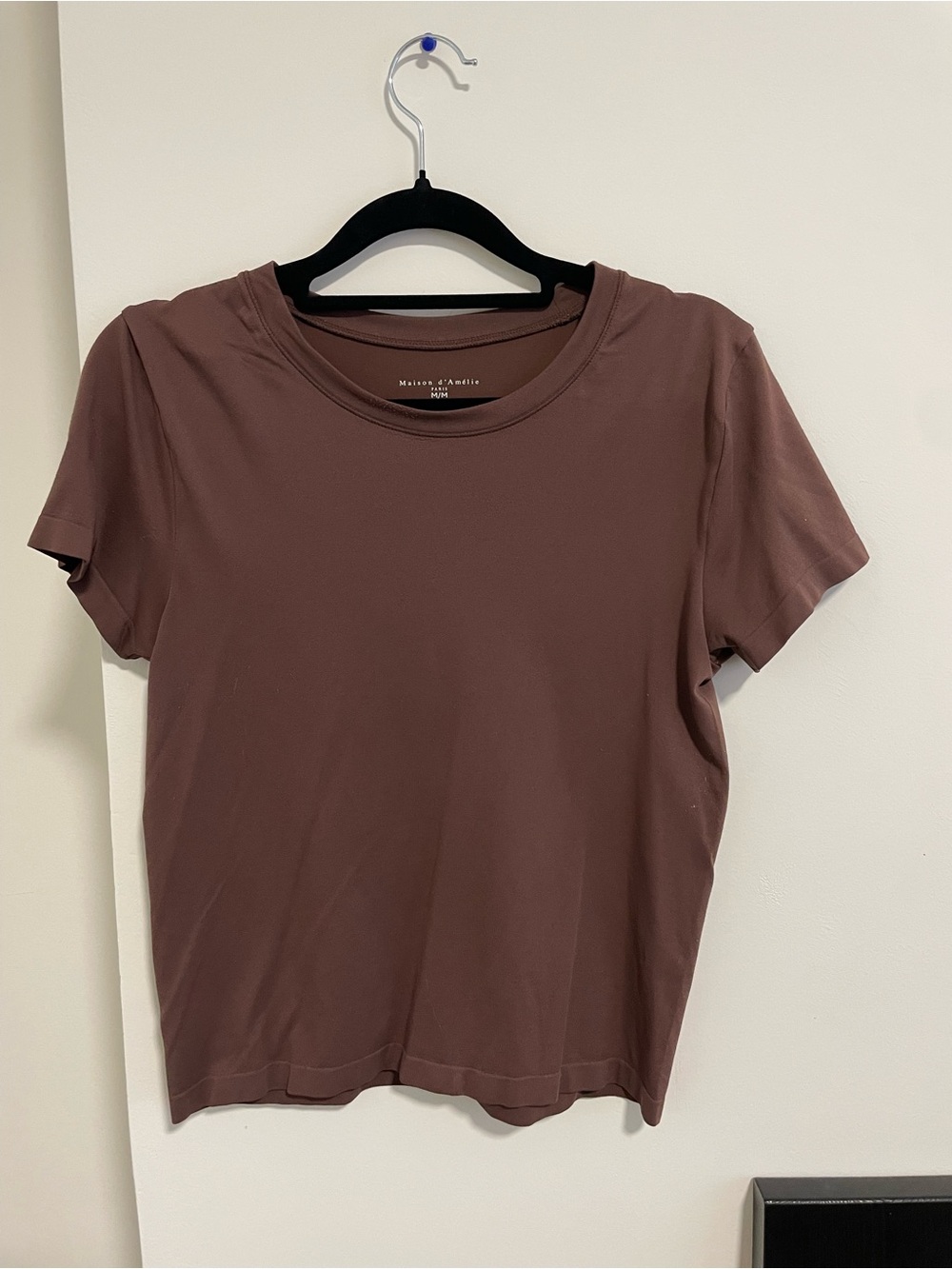 Brown Crewneck Short Sleeve Tee
